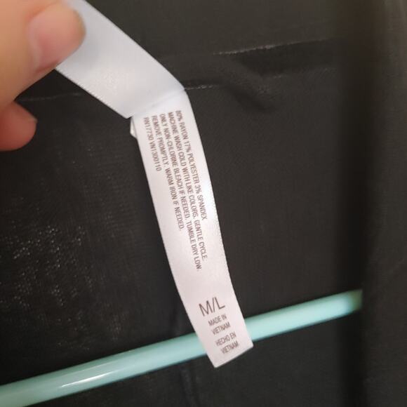 Gilligan & Omalley Size Medium Large M/L Black NWT New Open Duster Sweater - Picture 5 of 10